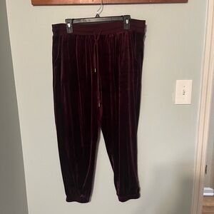 Velvet joggers